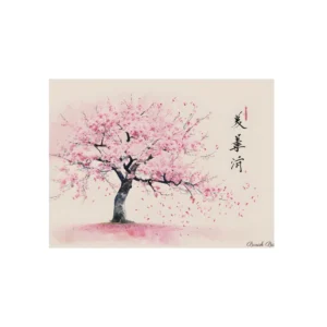 Cherry Blossom Tree Metal Poster