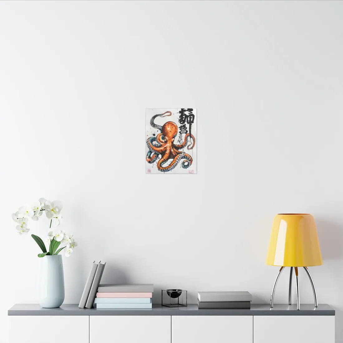Japanese Ukiyo-e Octopus: Traditional Artwork Print - Canvas