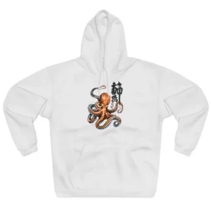 Japanese Octopus Ink Painting Hoodie