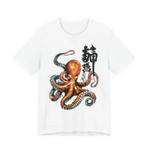 Japanese Octopus Ink Painting T-Shirt