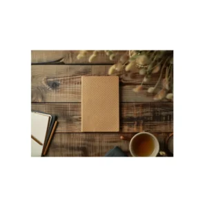 Dot Grid Notebook Flat Lay Metal Poster
