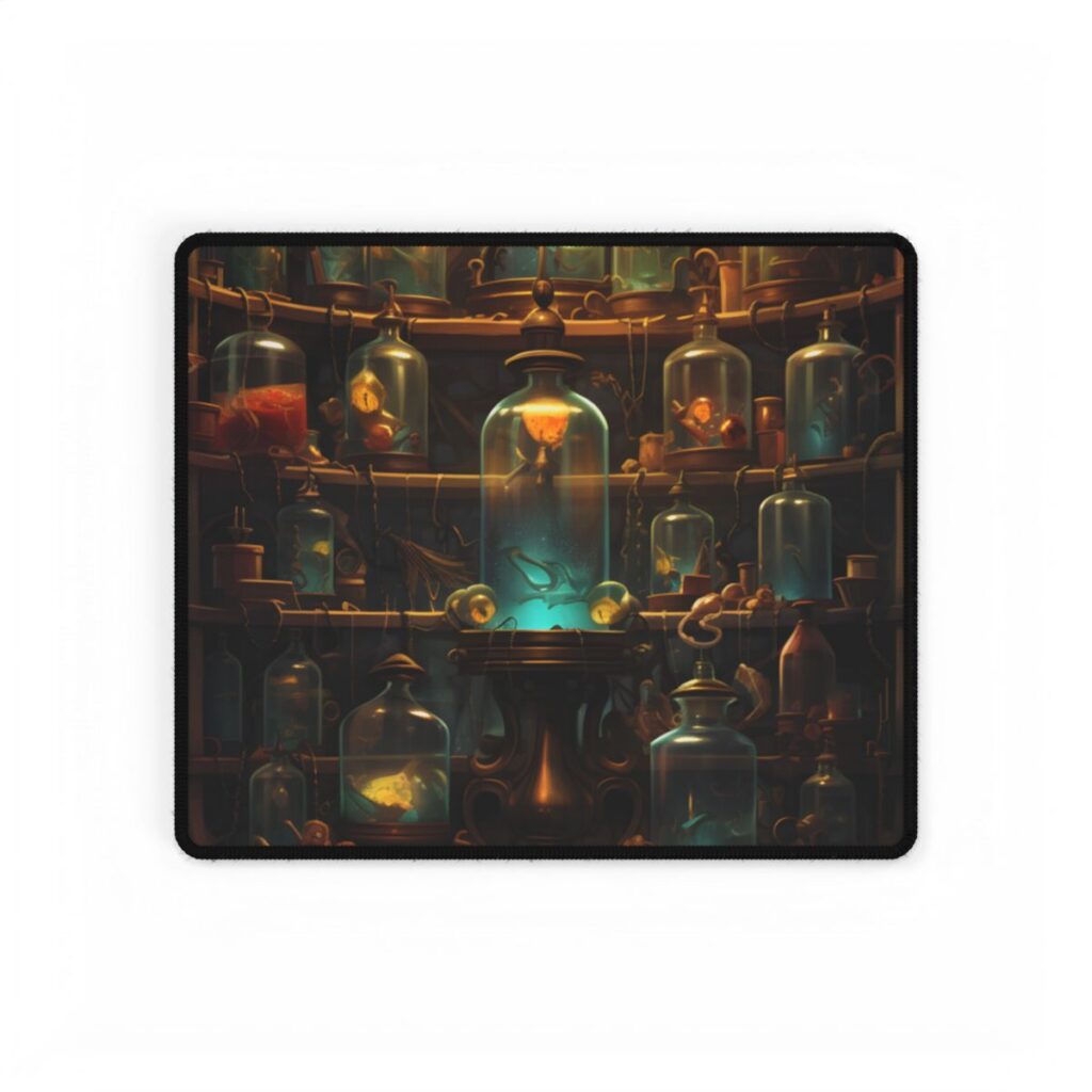Lab Curiosities: Mysterious Research Space Artwork - Desk Mat