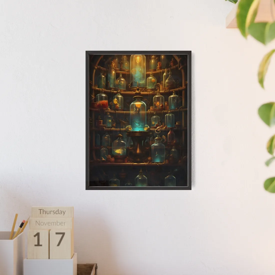 Lab Curiosities: Mysterious Research Space - Framed Poster