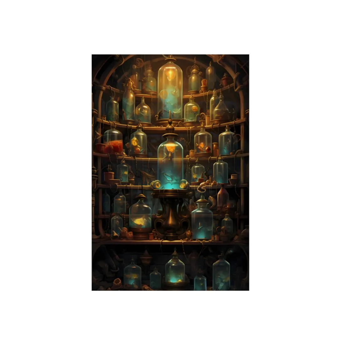 Lab Curiosities: Mysterious Research Space - Metal Poster