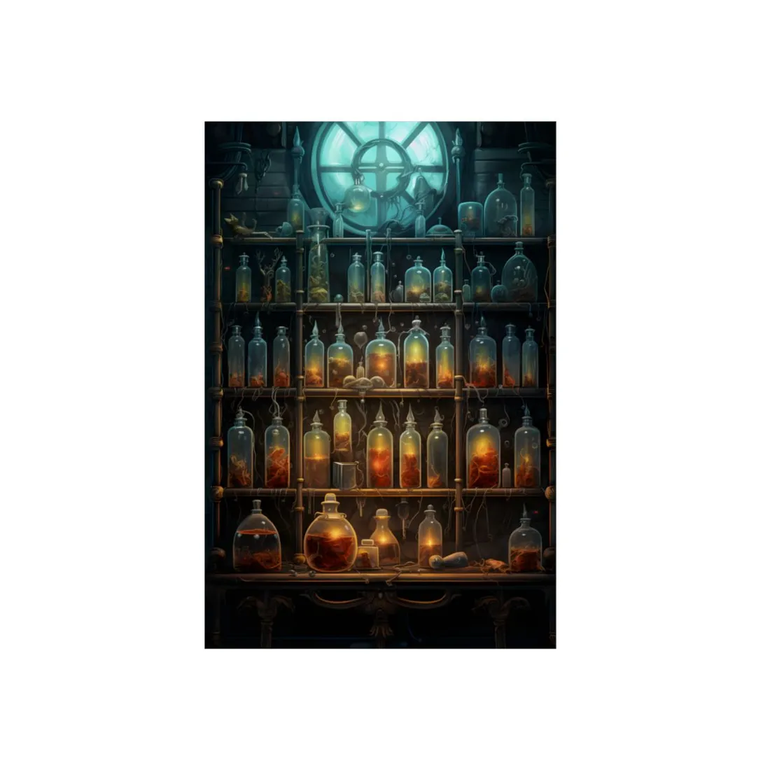 Lab Secrets: A Mysterious Science Experiment Unveiled - Metal Poster