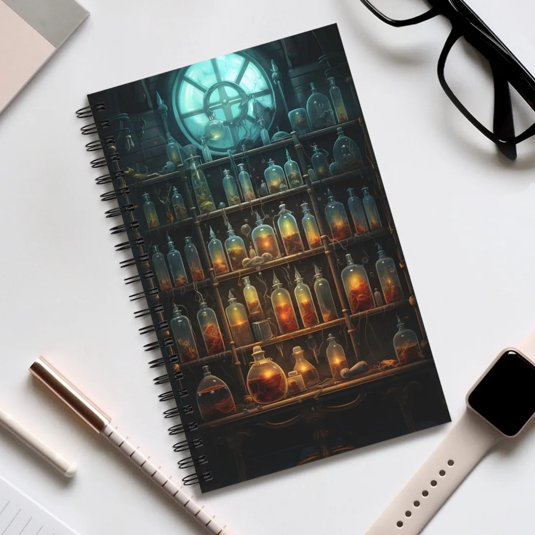 Lab Secrets: A Mysterious Science Experiment Unveiled - Spiral Notebook