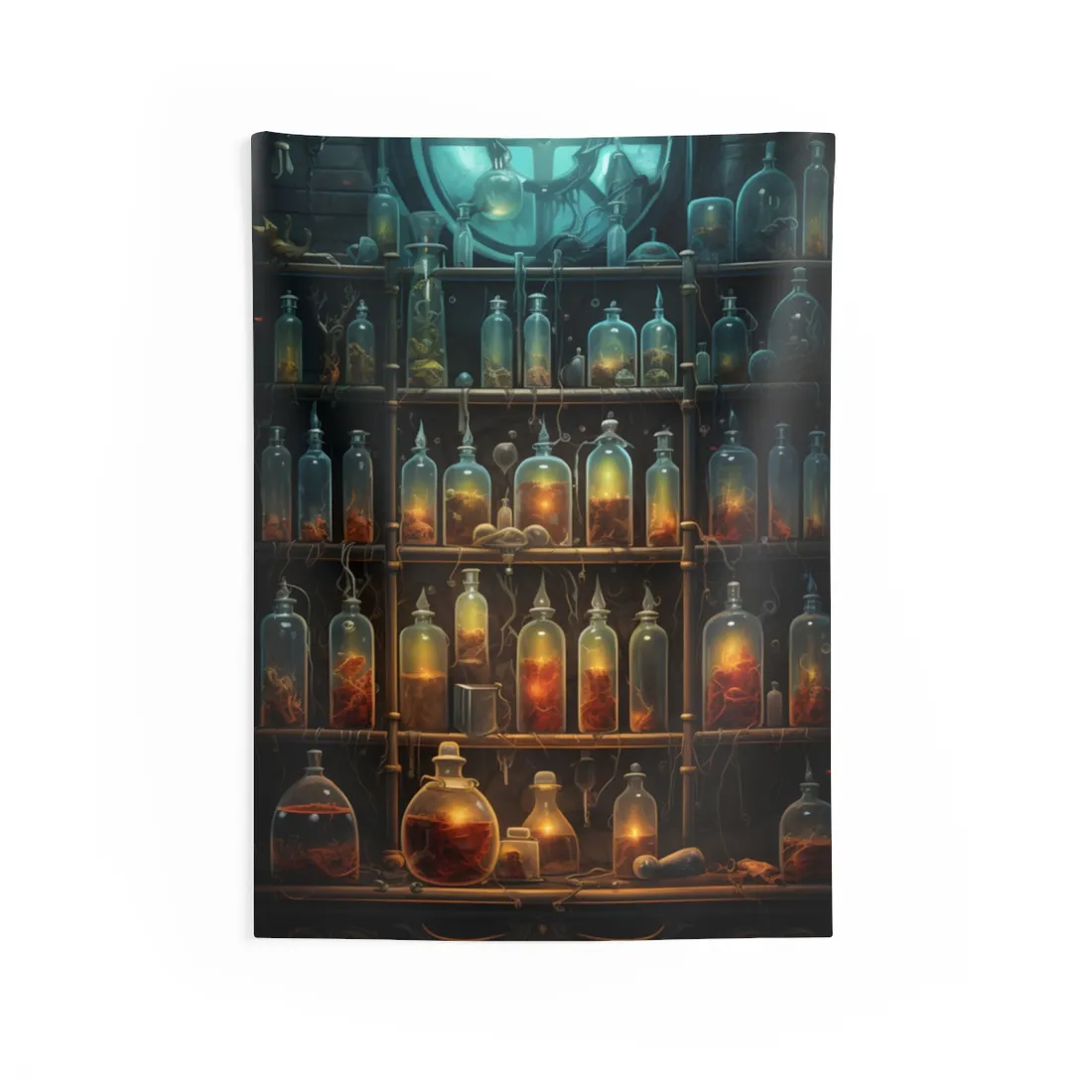 Lab Secrets: A Mysterious Science Experiment Unveiled - Wall Tapestry