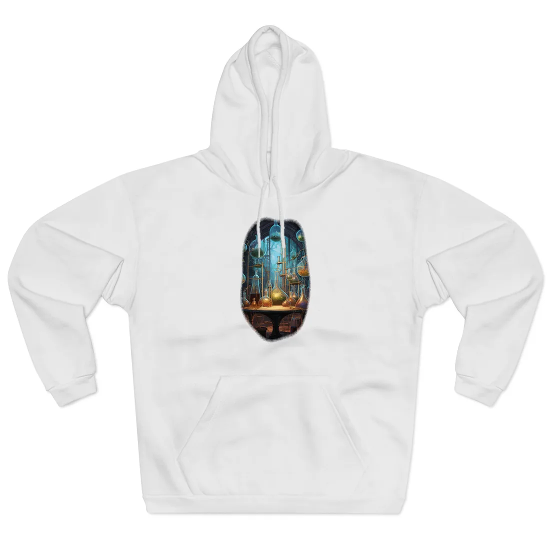 Lab Technician's Focus: Biotechnology Science in Action - Hoodie (White)