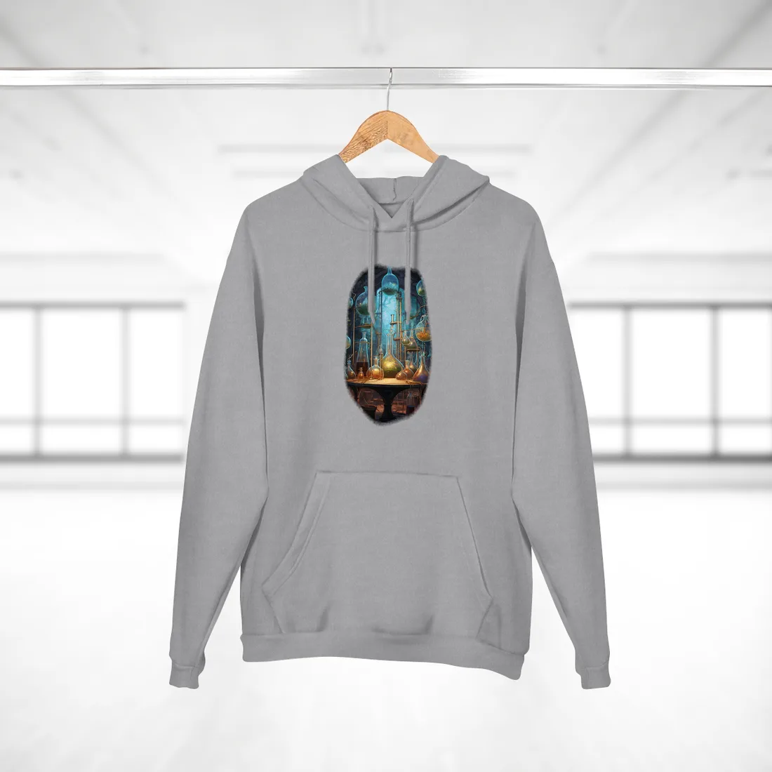 Lab Technician's Focus: Biotechnology Science in Action - Hoodie (Heather Grey)