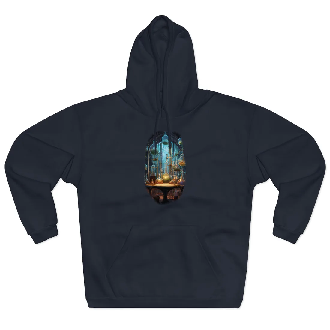 Lab Technician's Focus: Biotechnology Science in Action - Hoodie (Navy)