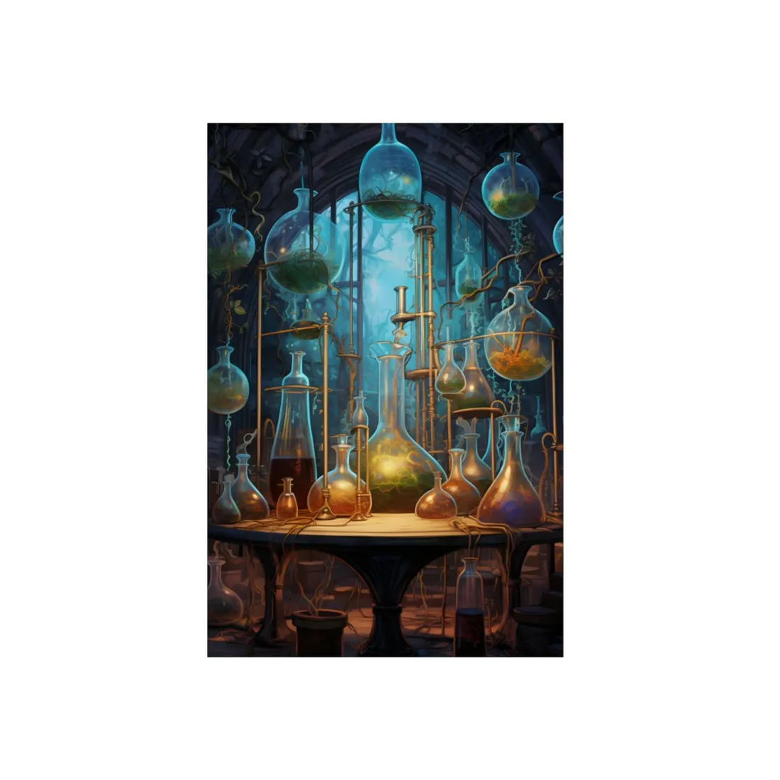 Lab Technician's Focus: Biotechnology Science in Action - Metal Poster