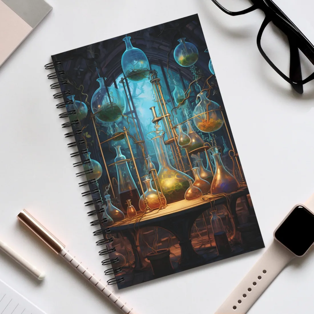 Lab Technician's Focus: Biotechnology Science in Action - Spiral Notebook