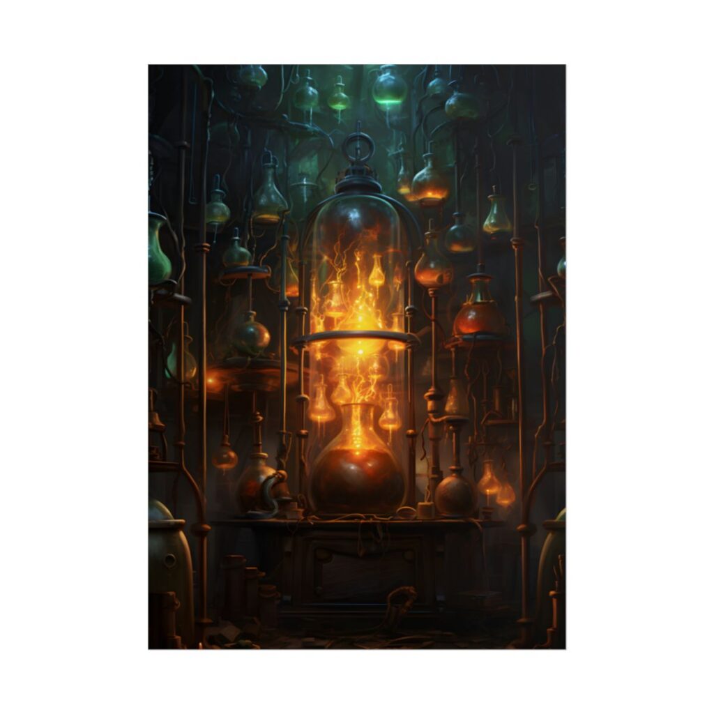 Laboratory Insights: A Scientific Research Artwork - Poster