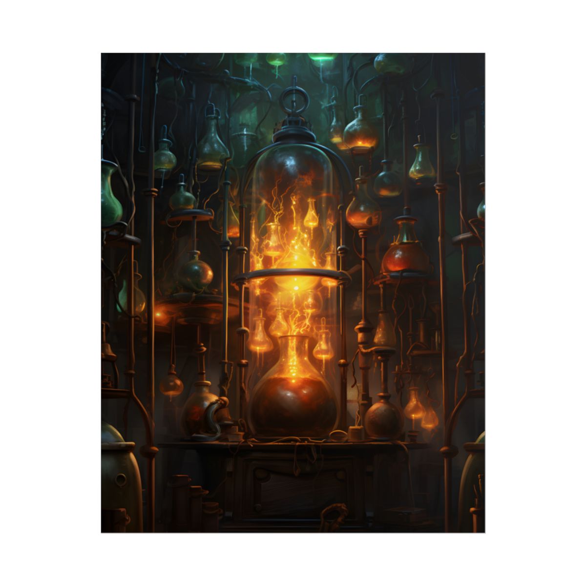 Laboratory Insights: A Scientific Research Artwork - Poster