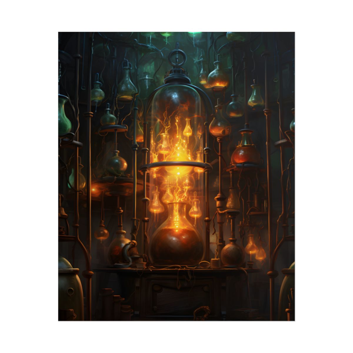 Laboratory Insights: A Scientific Research Artwork - Poster