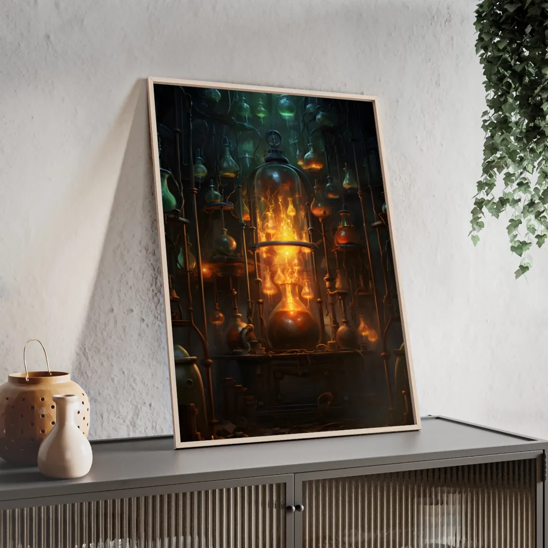 Laboratory Insights: A Scientific Research - Framed Poster