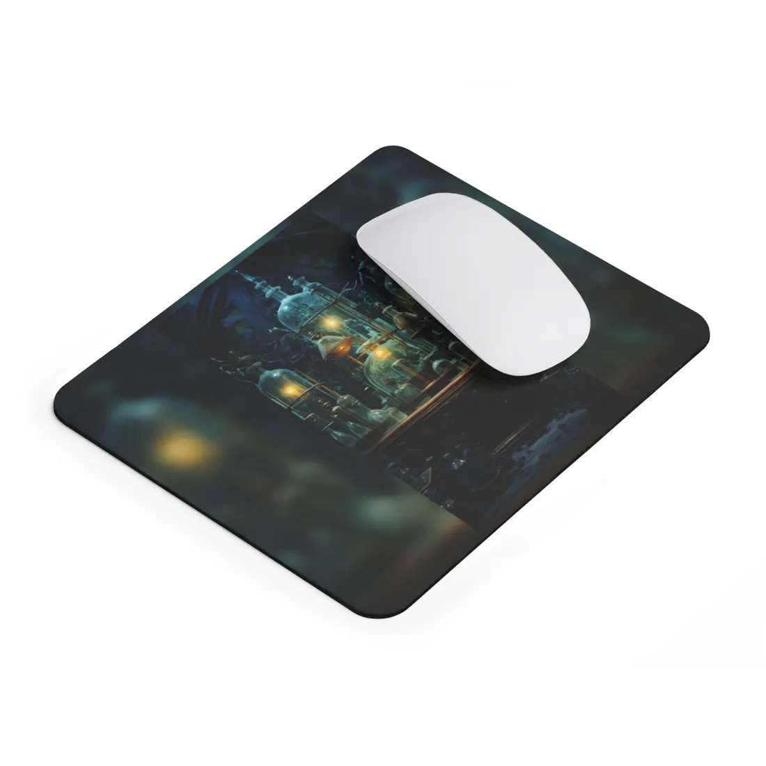 Laboratory Scene: Scientist in Chemical Research - Mouse Pad