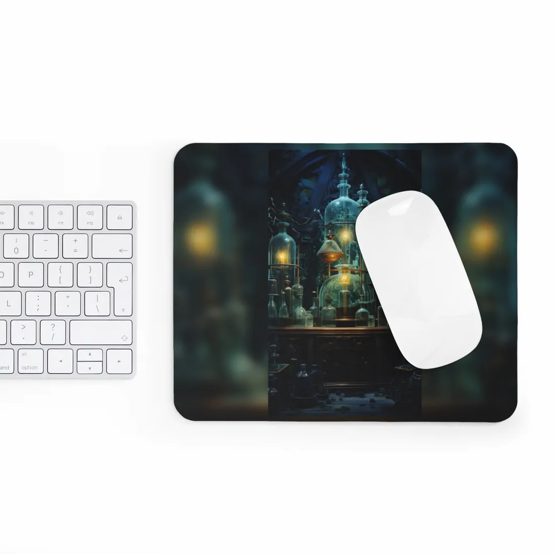 Laboratory Scene: Scientist in Chemical Research - Mouse Pad