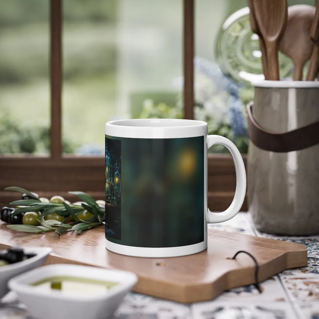 Laboratory Scene: Scientist in Chemical Research - Mug
