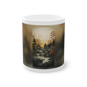 Pagoda River Dusk Mug