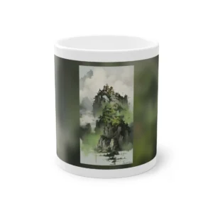 Misty Island with Pagoda Mug