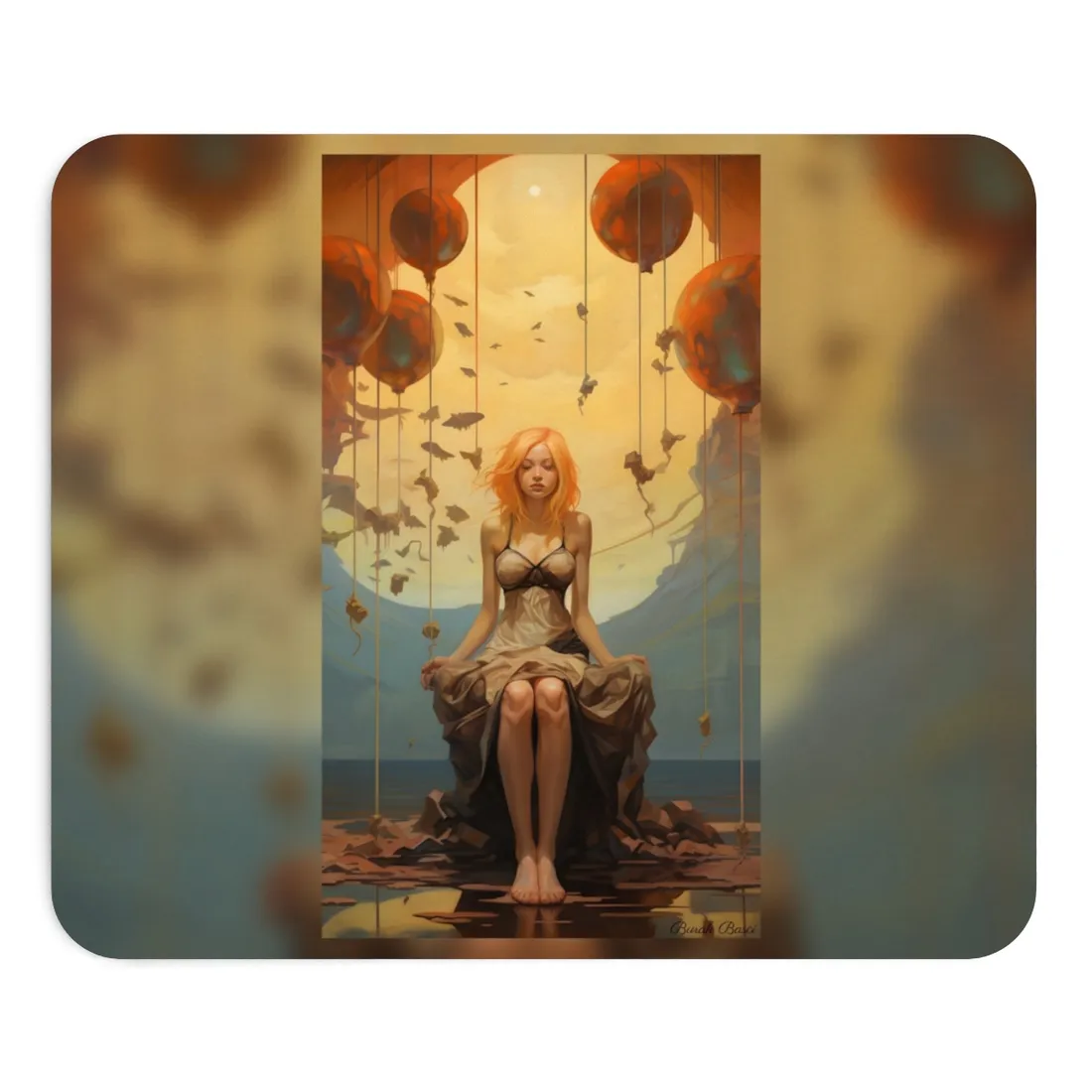 Leg Study in Natural Light: Dark Art Photography - Mouse Pad