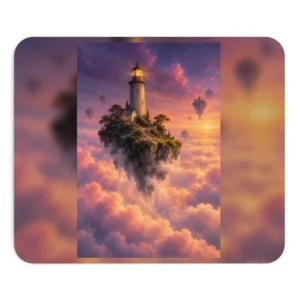 Lighthouse on Floating Island Mouse Pad
