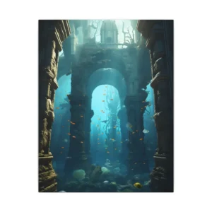 Submerged Stone Arches Canvas Print