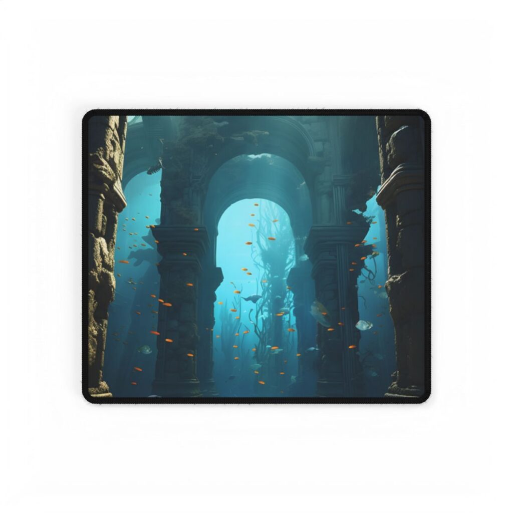 Lost Underwater Ancient City: A Forgotten Civilization - Desk Mat