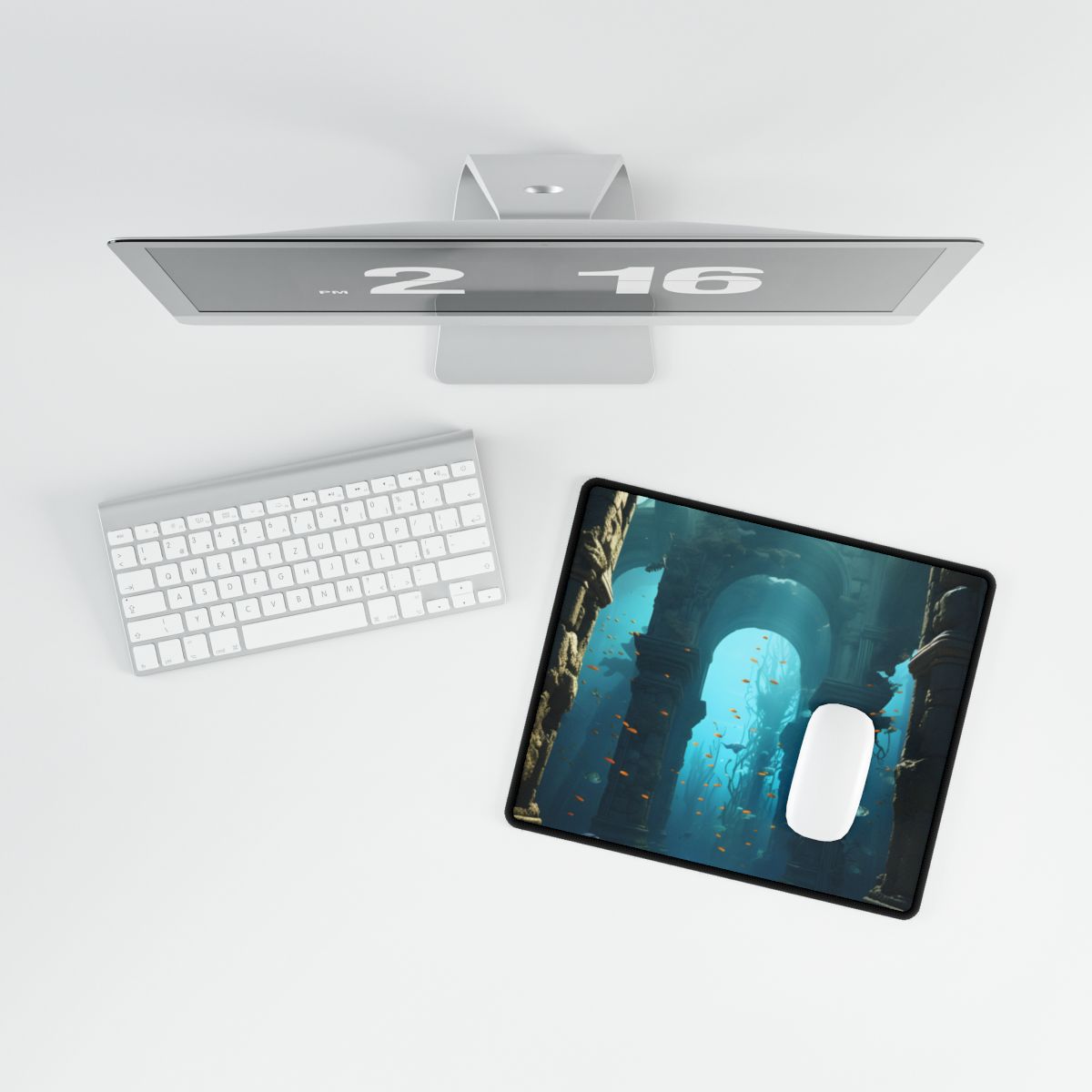 Lost Underwater Ancient City: A Forgotten Civilization - Desk Mat