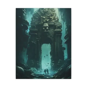 Submerged Stone Gateway Canvas Print