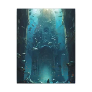 Sunken Cathedral Ruins Canvas Print