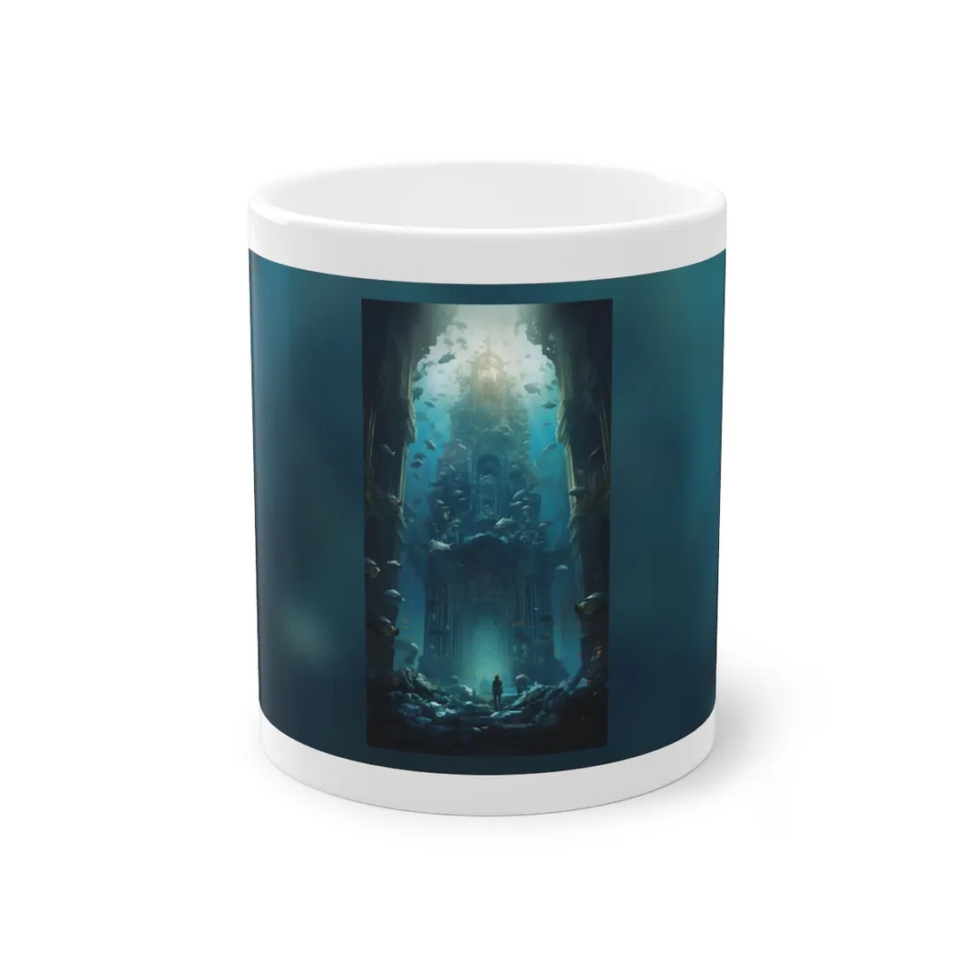 Lost Underwater City: Ancient Civilization Sunken in Blue Waters - Mug