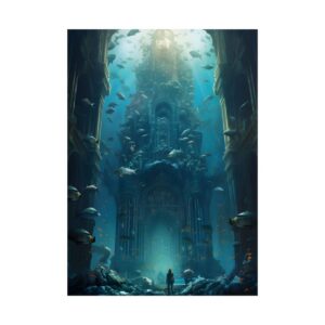 Sunken Cathedral Ruins Poster