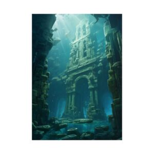Sunken Stone Ruins Poster