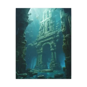 Sunken Stone Ruins Canvas Print