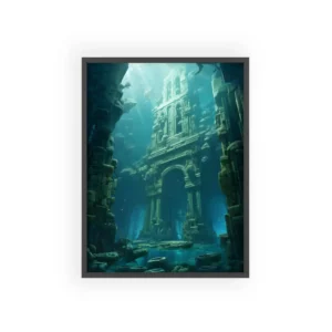 Sunken Stone Ruins Framed Poster