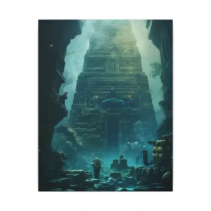 Ancient Stepped Temple Ruins Canvas Print