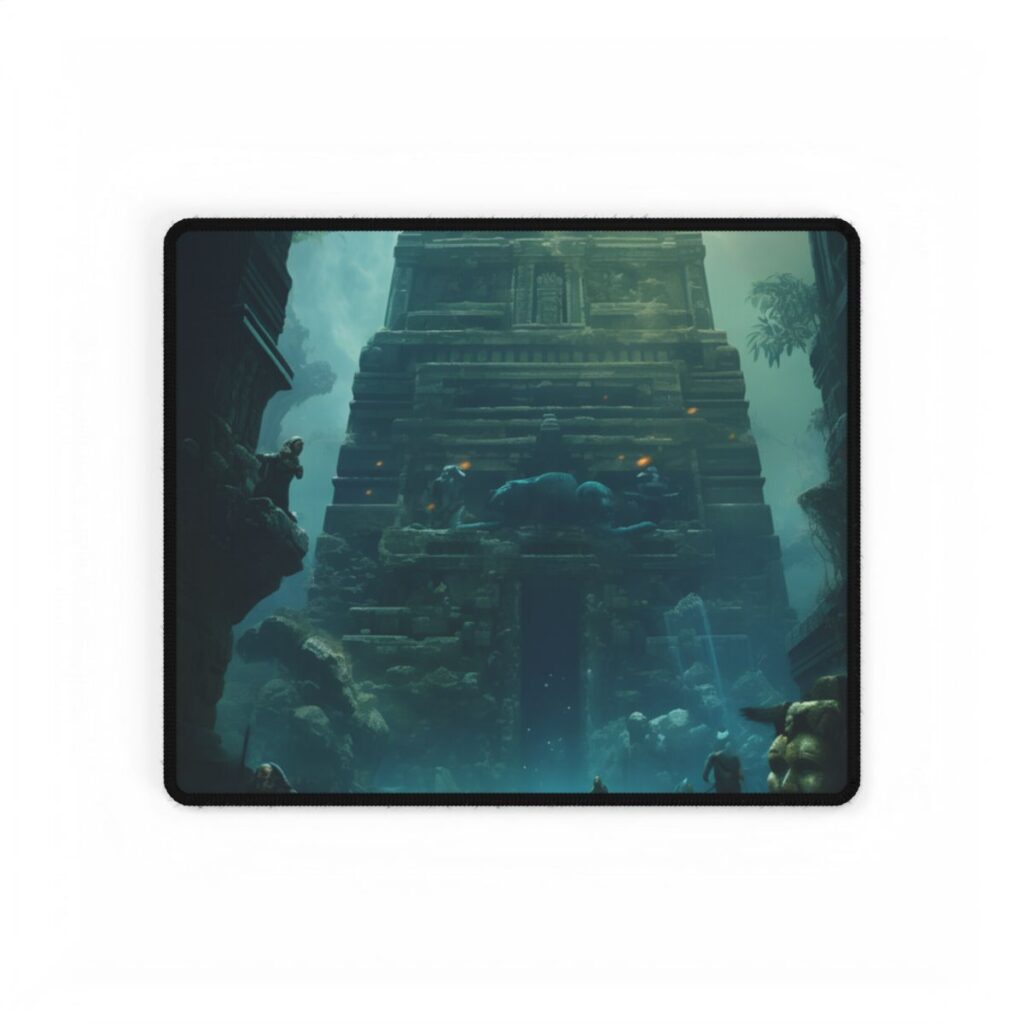 Lost Underwater City: Mystery Beneath the Waves - Desk Mat