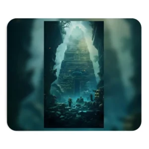 Ancient Stepped Temple Ruins Mouse Pad