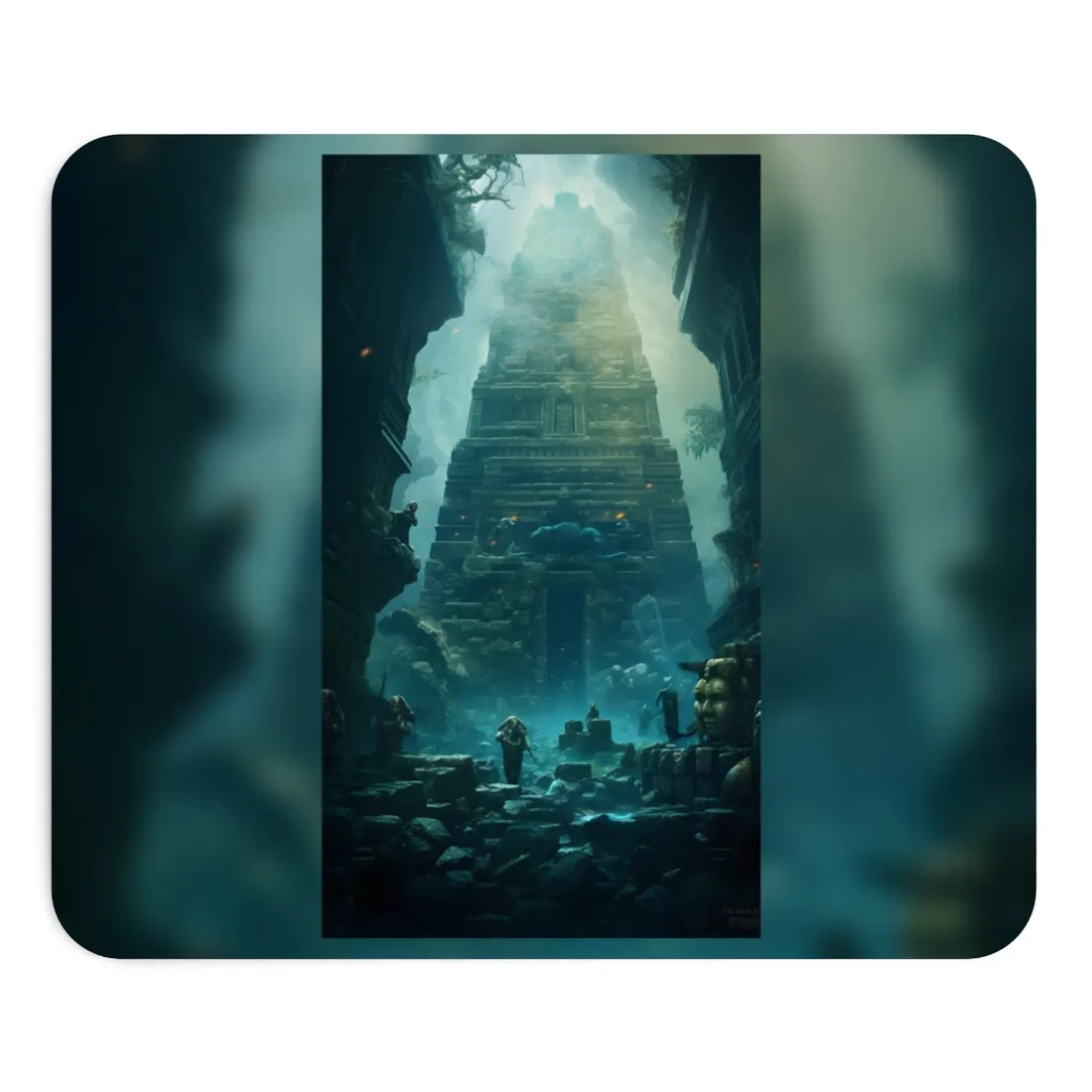 Lost Underwater City: Mystery Beneath the Waves - Mouse Pad