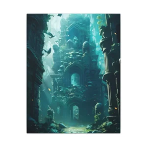 Submerged Ruined Temple Canvas Print