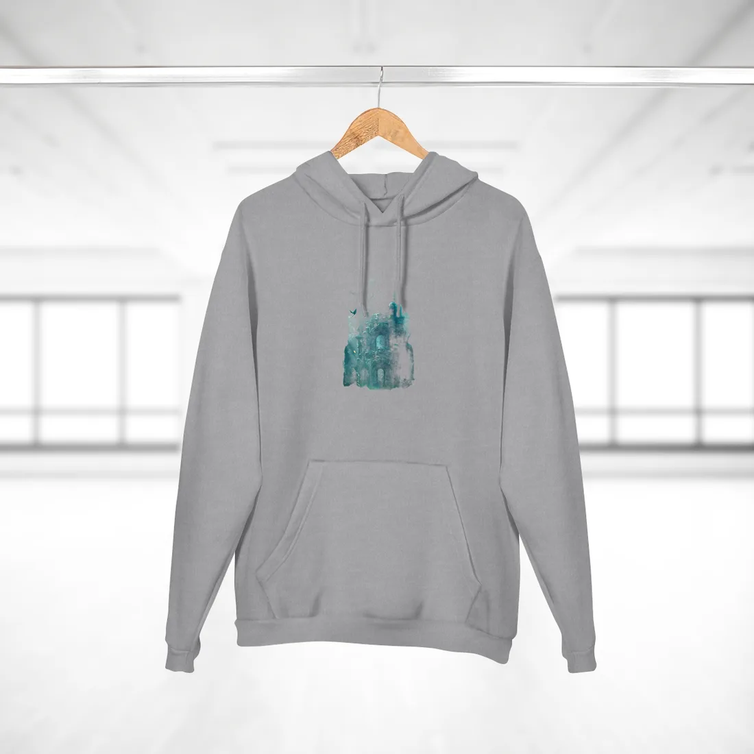 Lost Underwater Civilization: Ancient Artifacts in Mysterious Depths - Hoodie (Heather Grey)