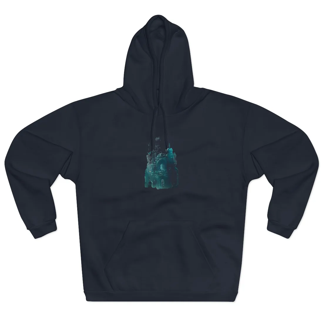Lost Underwater Civilization: Ancient Artifacts in Mysterious Depths - Hoodie (Navy)