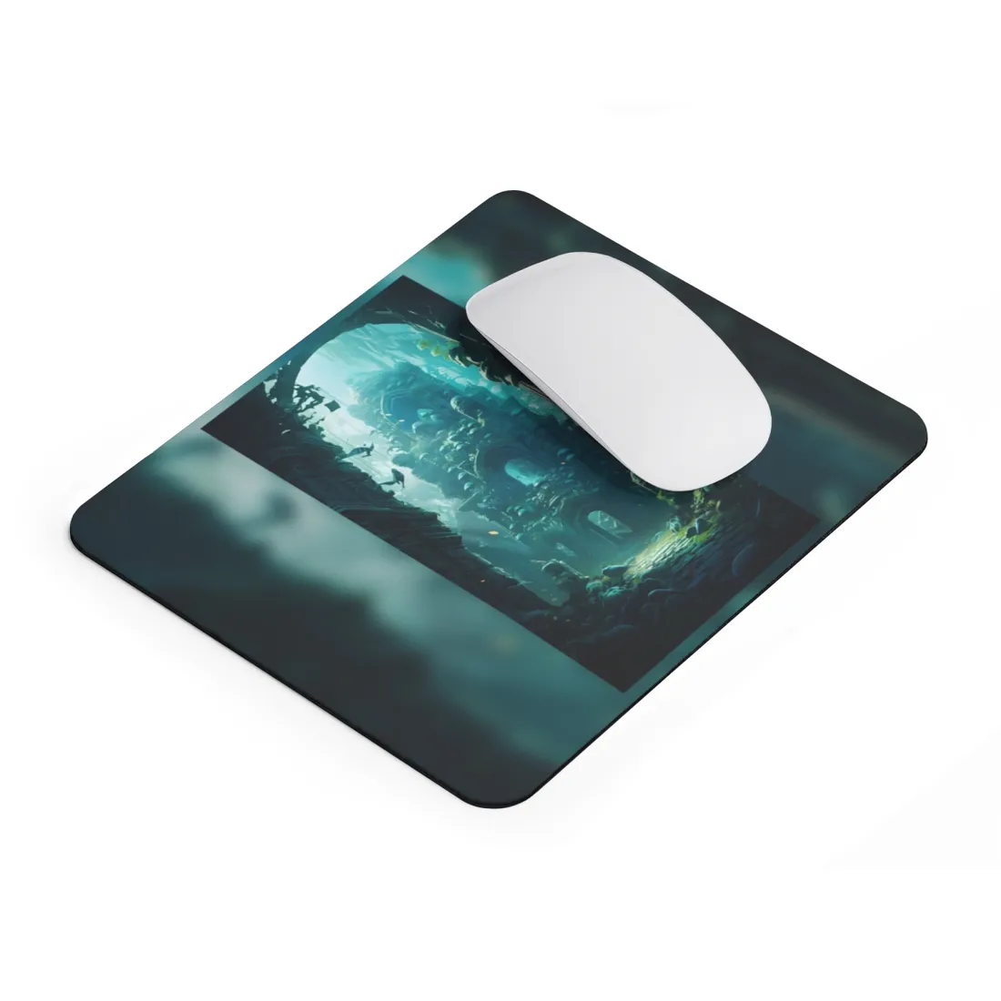 Lost Underwater Civilization: Ancient Artifacts in Mysterious Depths - Mouse Pad