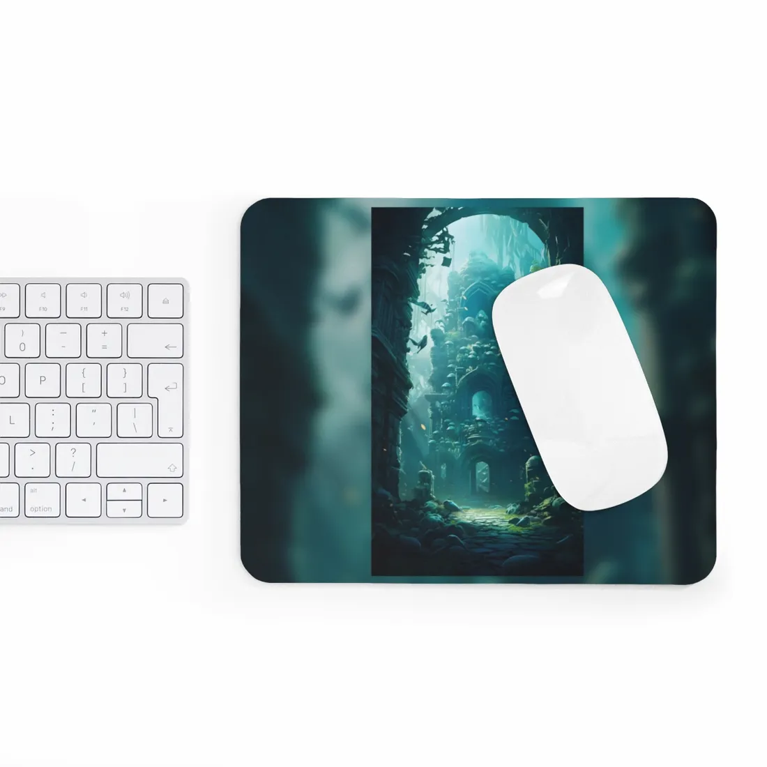 Lost Underwater Civilization: Ancient Artifacts in Mysterious Depths - Mouse Pad