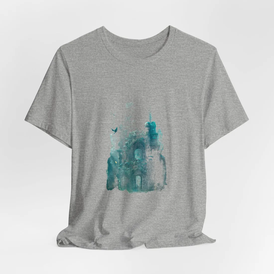 Lost Underwater Civilization: Ancient Artifacts in Mysterious Depths - T-Shirt (Athletic Heather)