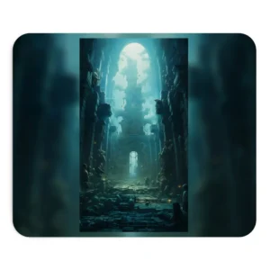 Lost Underwater Civilization: Ancient Ruins in Sunken Depths Mouse Pad