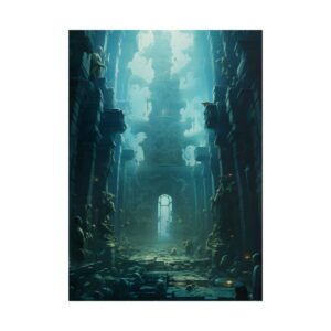 Ancient Ruined Stone Hall Poster