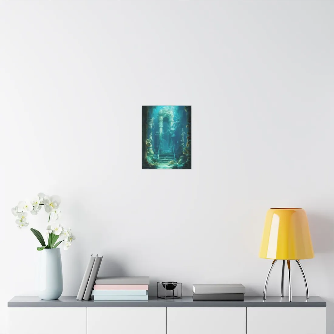 Lost Underwater Civilization: Submerged Ancient Ruins - Canvas